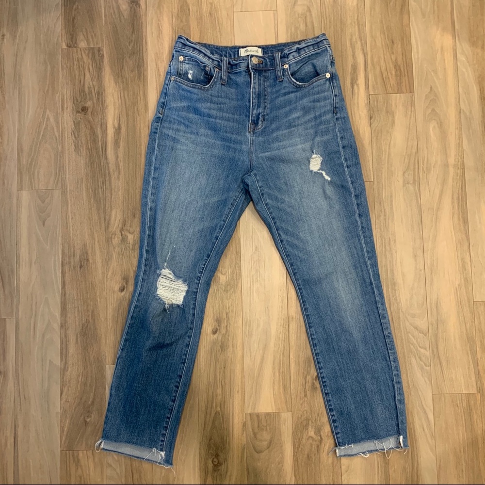 Madewell high rise boyjean in Lita wash, size 26